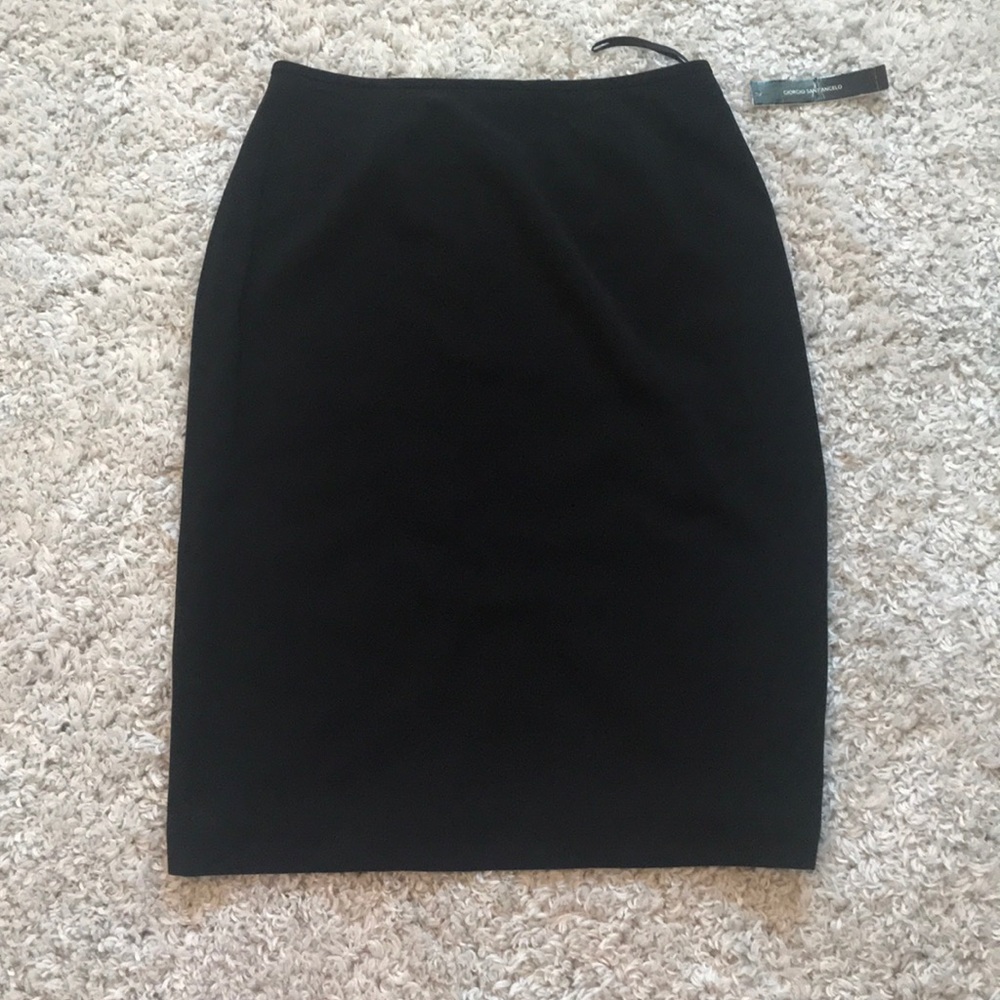 Classy Black Pencil Skirt - Giorgio Sant’Angelo